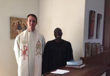 Pastor Tobias Ahlers preaches at Matins